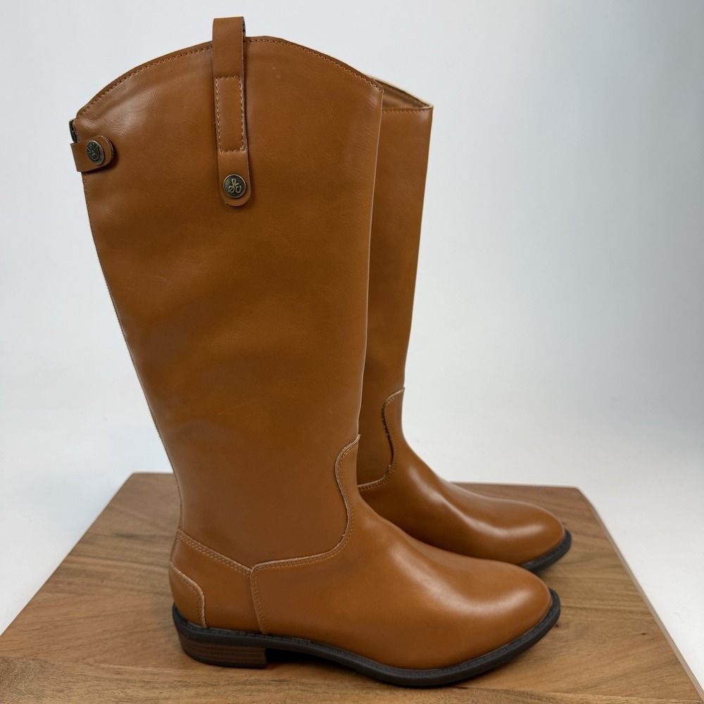 New Big Kids Sam Edelman Equestrian Penny Cognac Boots Size 4 Y